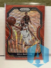 2020-2021 Panini Prizm Will Barton #79 Ruby Red Wave Prizm Denver Nuggets